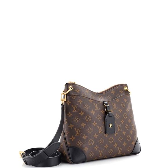 Louis Vuitton Odeon NM Handbag Monogram Canvas MM Black, Brown - Picture 2 of 8
